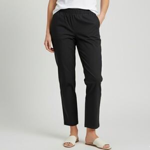 Eileen Fisher Charcoal Grey Cropped Pants Size Large NWOT